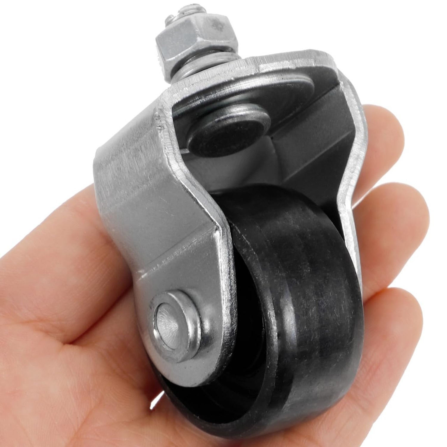 HOMSFOU 2Pcs Trailer Jack Front Wheels Swivel Replacement Heavy Duty Steel Ca…