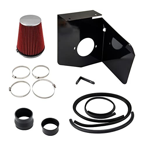 Air Intake Kit, Cold Air Intake System Kits + Filter Aluminum Compatible with