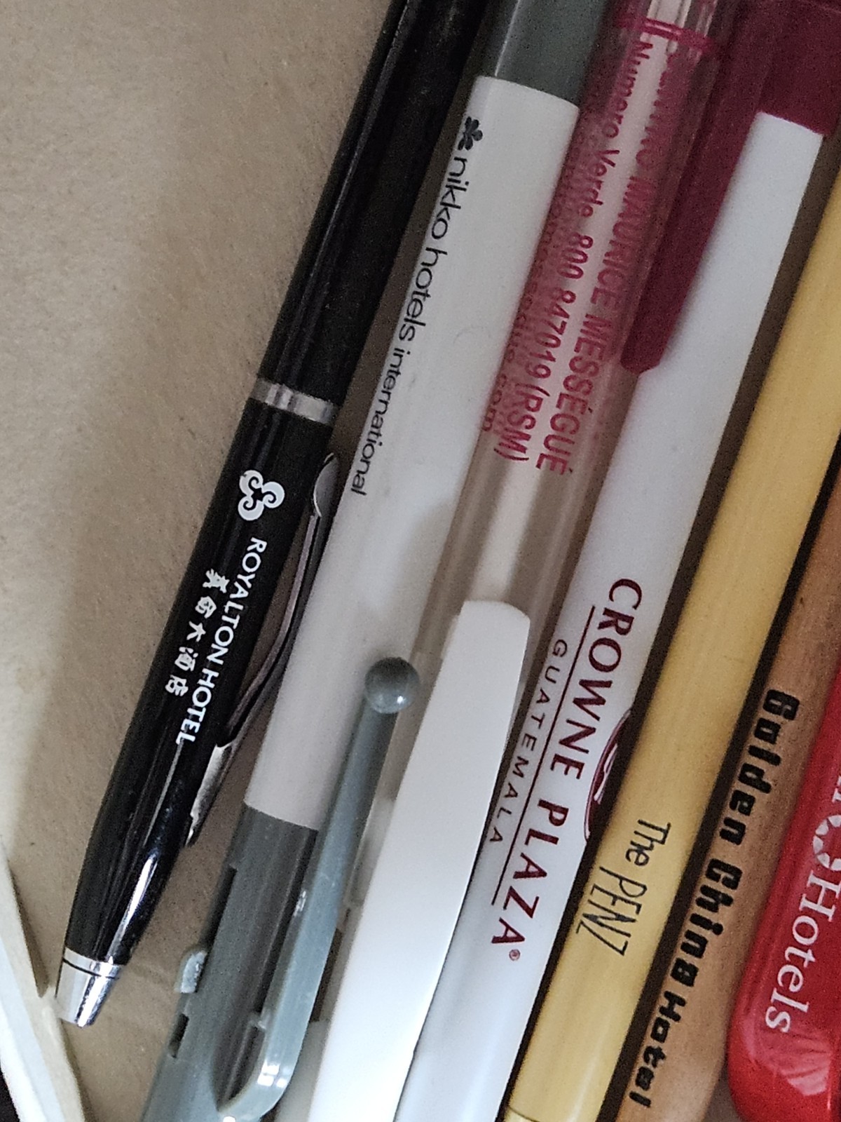Lot Dozens Hotel Pens/ Pencils. Memories From Around The World. Exotic Locations