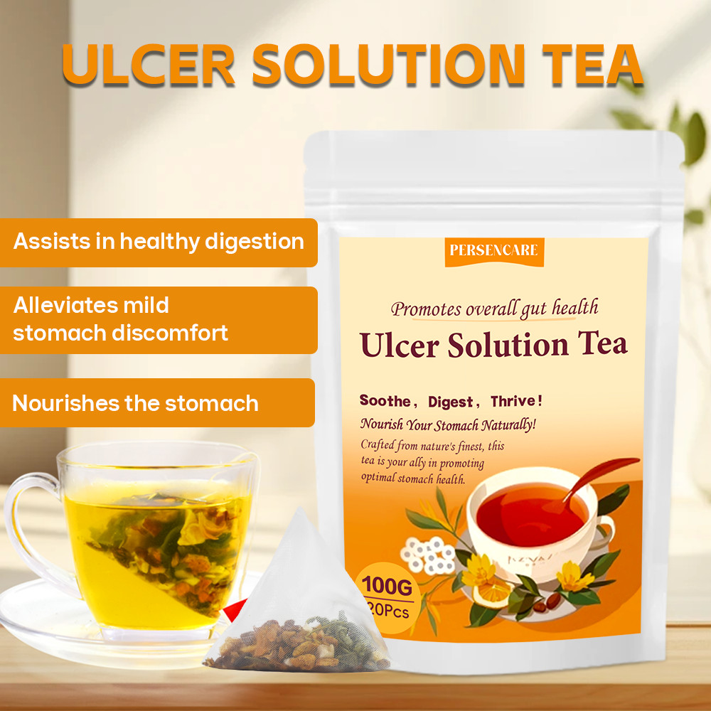20 Pcs/Bag Natural Ulcer Solution Tea Digestion Stomach Bloating Digestive Aid