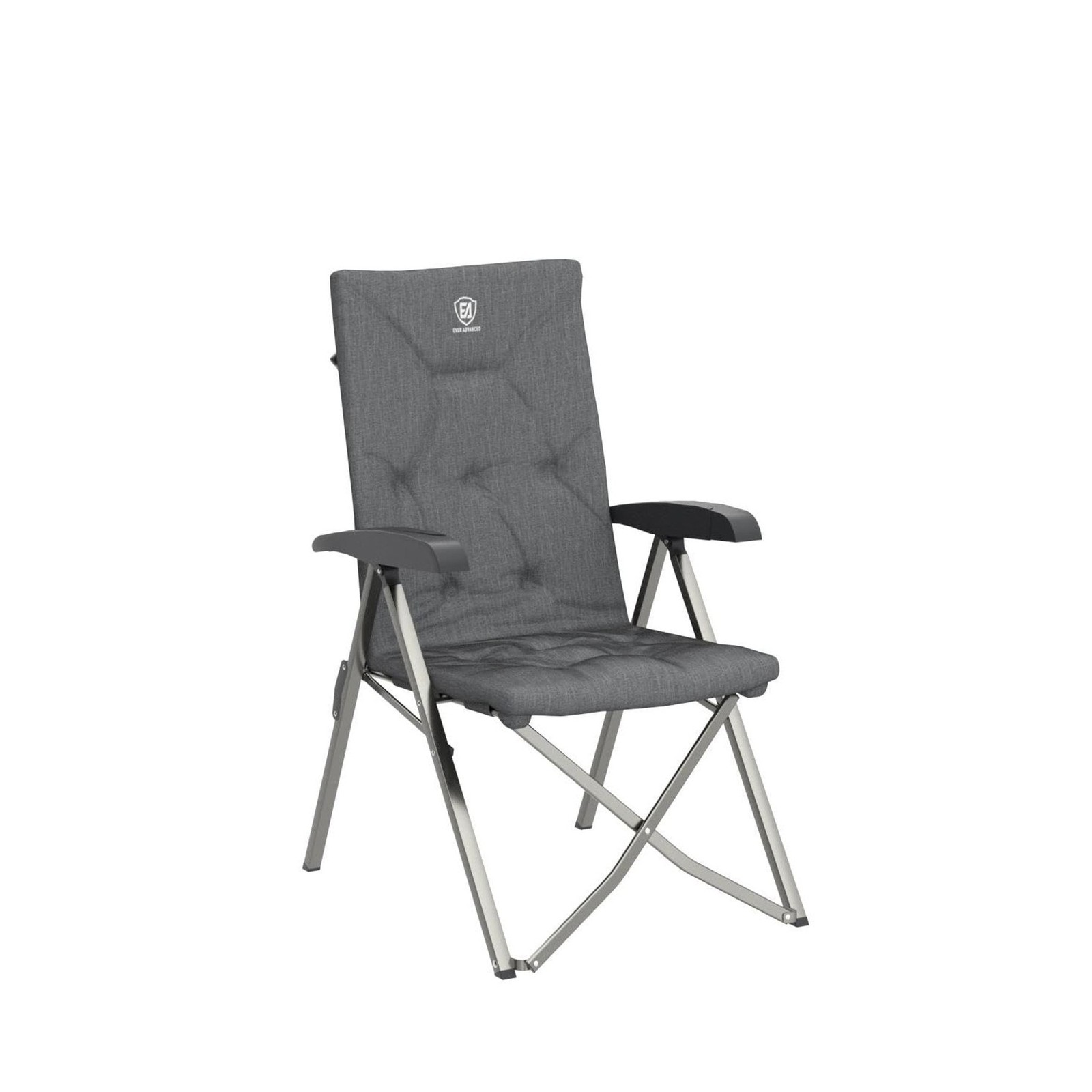 EVER ADVANCED Folding Camping Recliner Chair Fully Padded with Adjustable Hig…
