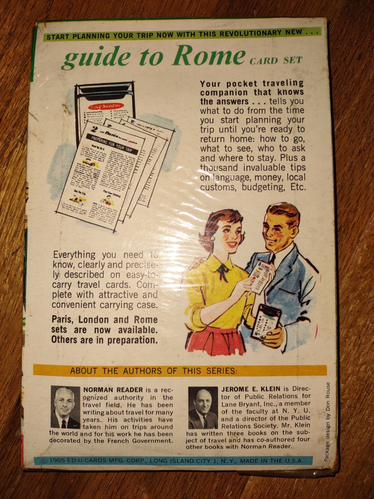 Guide To Rome Card Set Ed-u Cards 1965 New Sealed