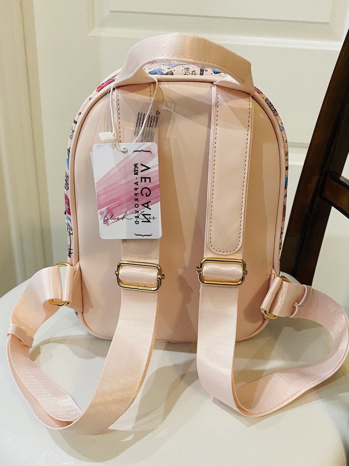 Blush Kiss Backpack Paris Design