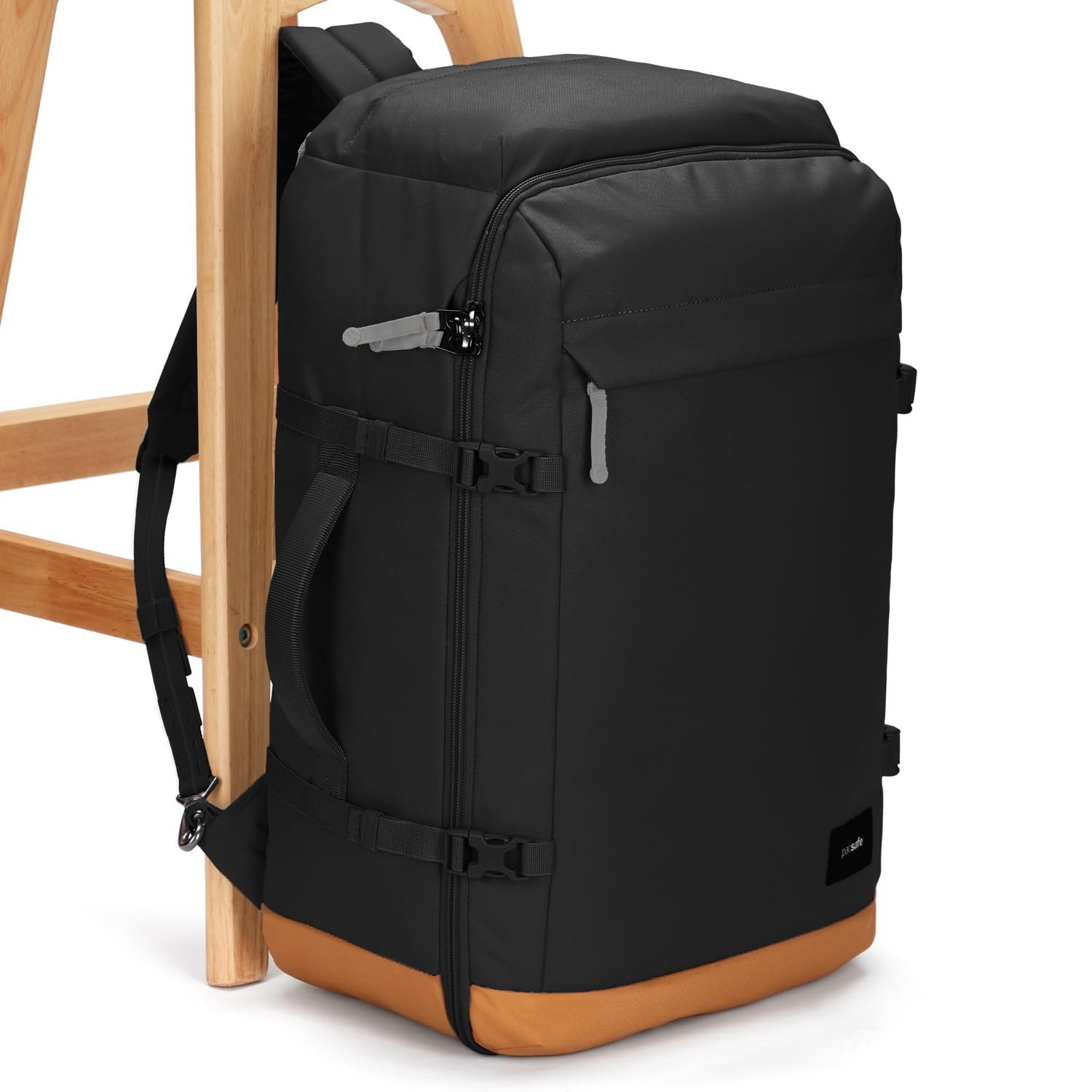 Pacsafe GO Anti Theft 44L Carry-on Backpack, Jet Black One Size