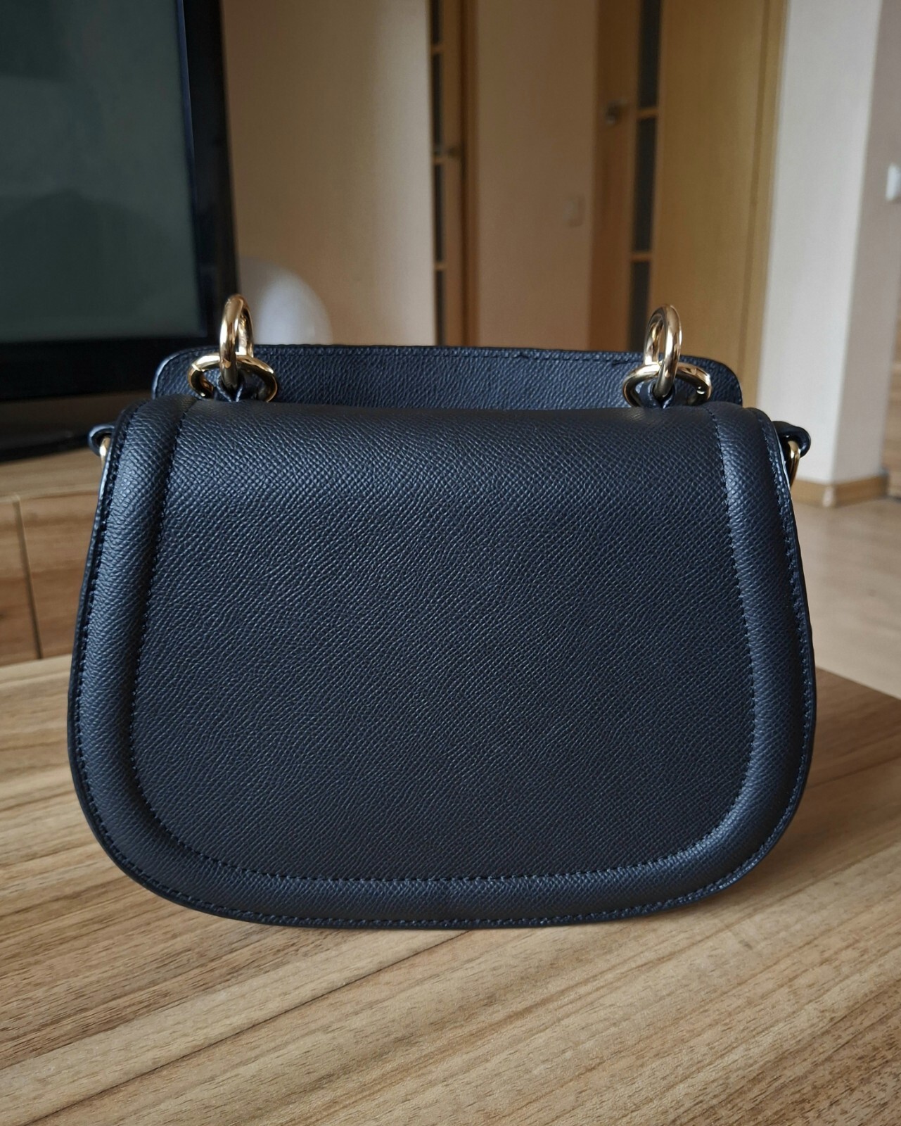 Fashion Black Valentino Strap Handbag Shoulder Bag