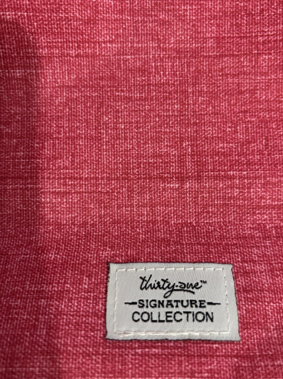 Thirty One utility tote pocket insert bright pink with handles