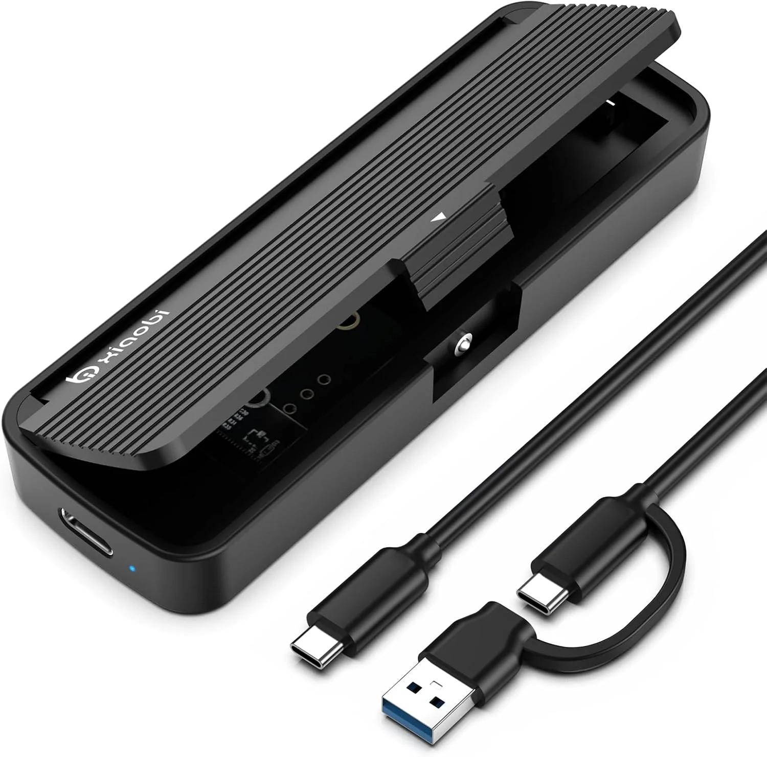 NVMe SSD Enclosure, Tool-Free Installation, Sandwich Style Design | USB 3.2 Gen