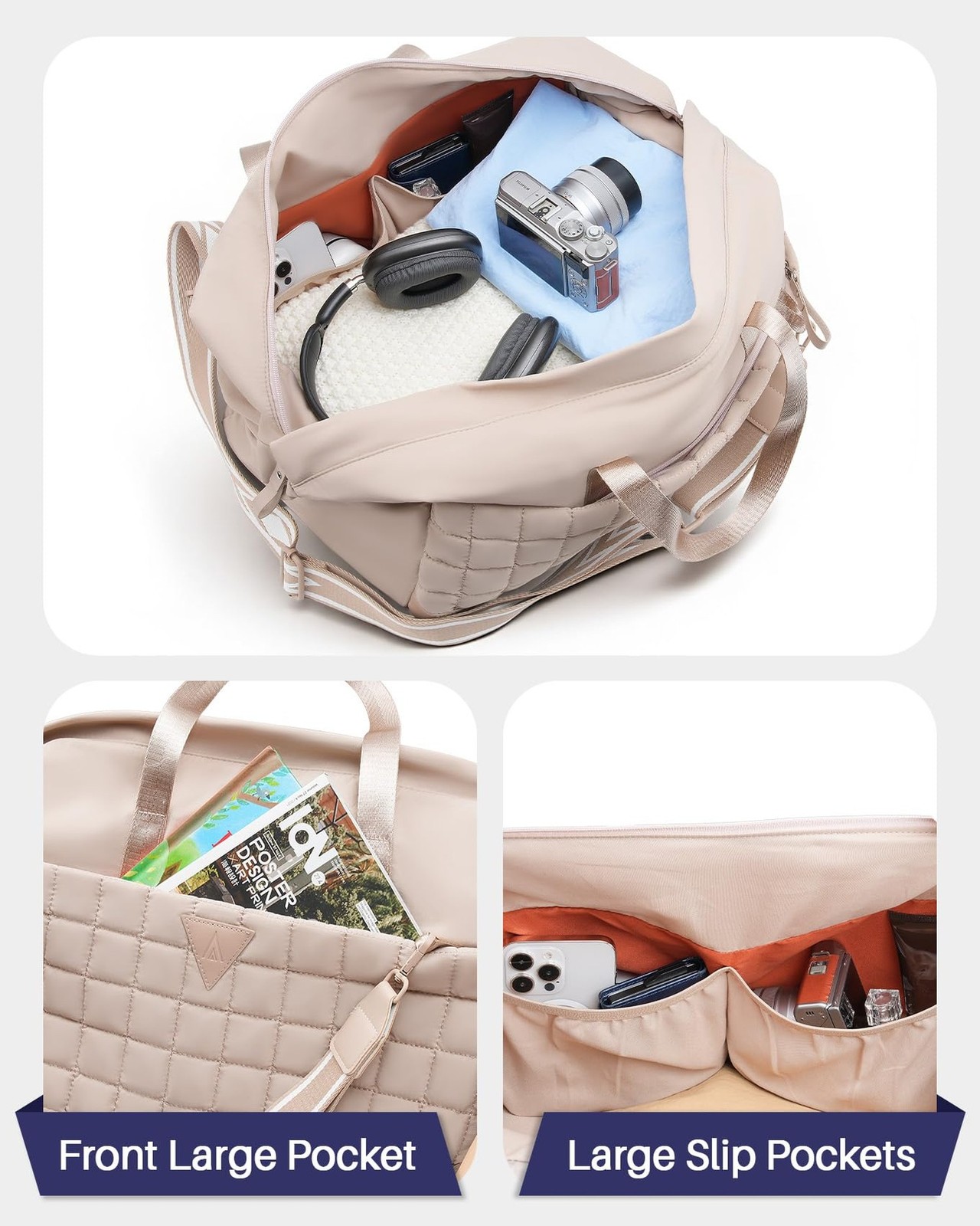 Arxus Travel Duffle Bag with Wet Pocket, Gym Bag for Women with Matching Shou…