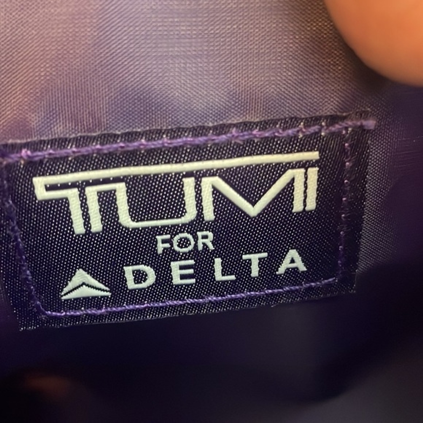 TUMI for Delta Bundle of Two Canvas Zip Travel Bag 8 x 6