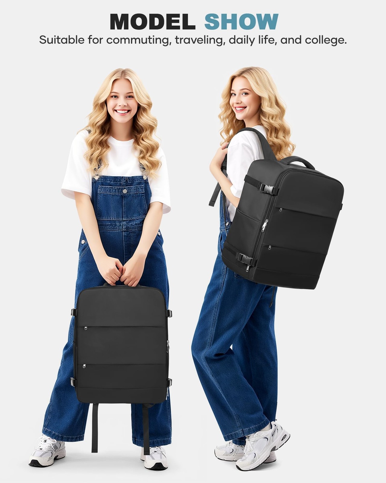 coofay Large Vacuum Backpack Travel with Pump Vacpack Travel Backpack with Va…