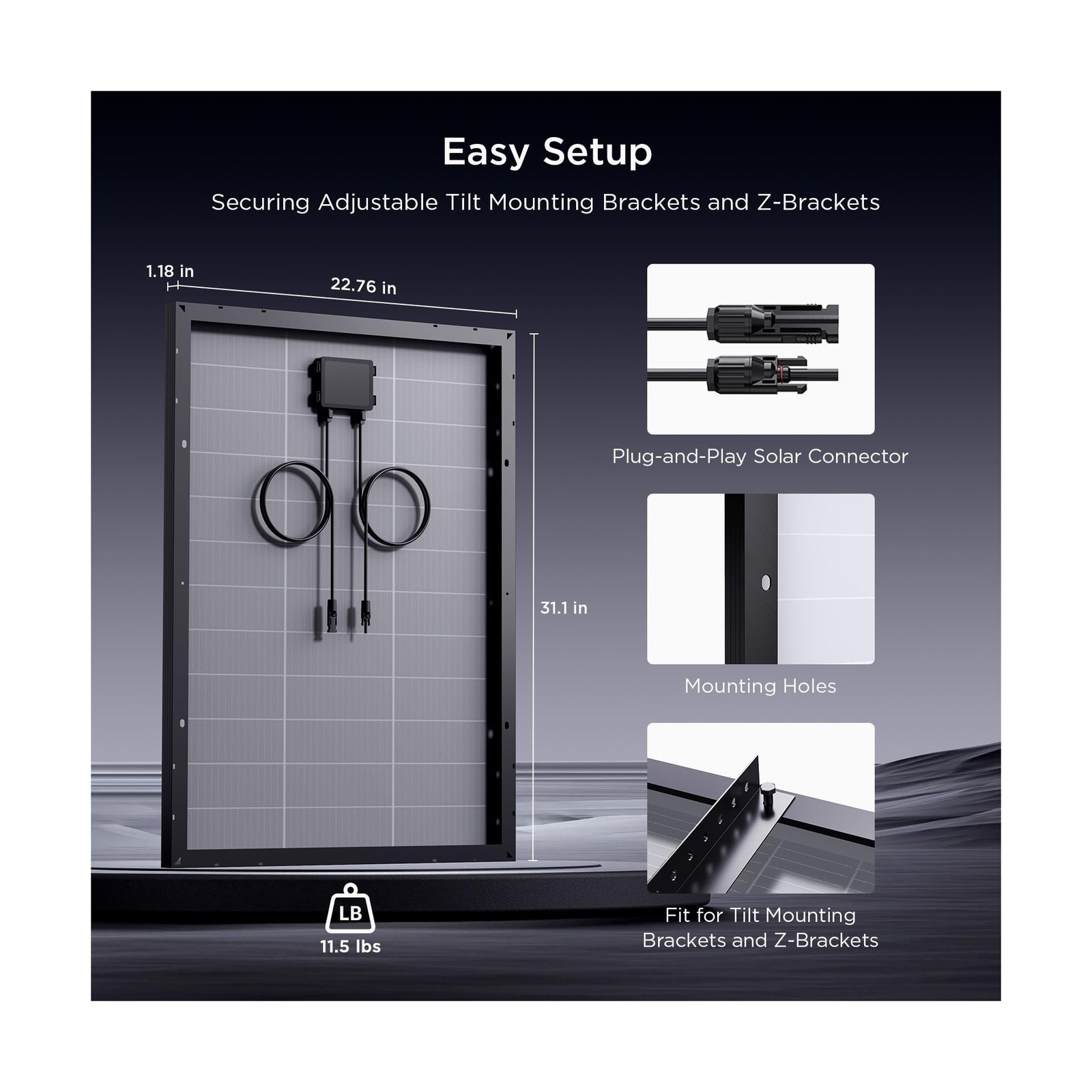 N-Type 16BB 200 Watt Solar Panel, 2Pcs Compact 12V 100W Solar Panel, 25% High…