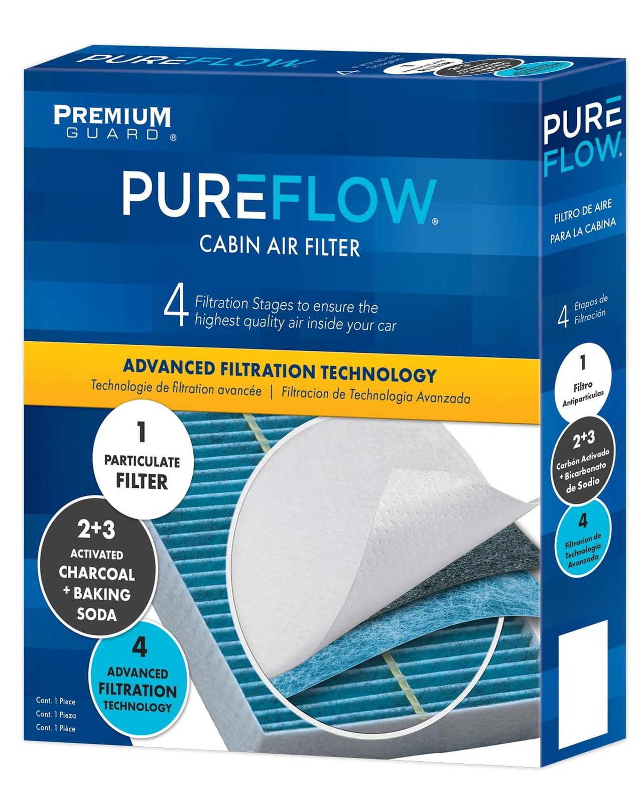 PureFlow Cabin Air Filter PC4313X | Fits 2011-2015 Ram 1500, 2007-2017 Jeep P…