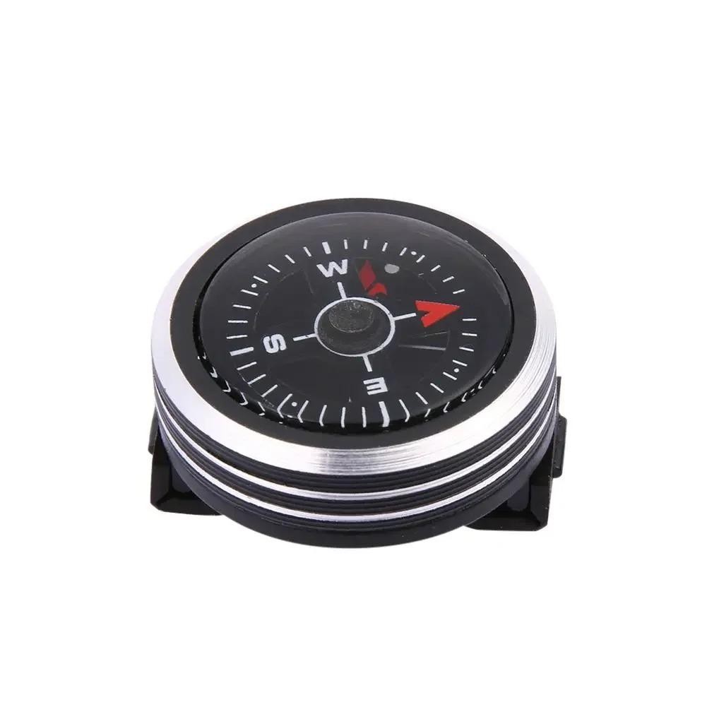 Mini Button Compass Watch Strap Paracord Survival Hiking Camping Outdoor Tool