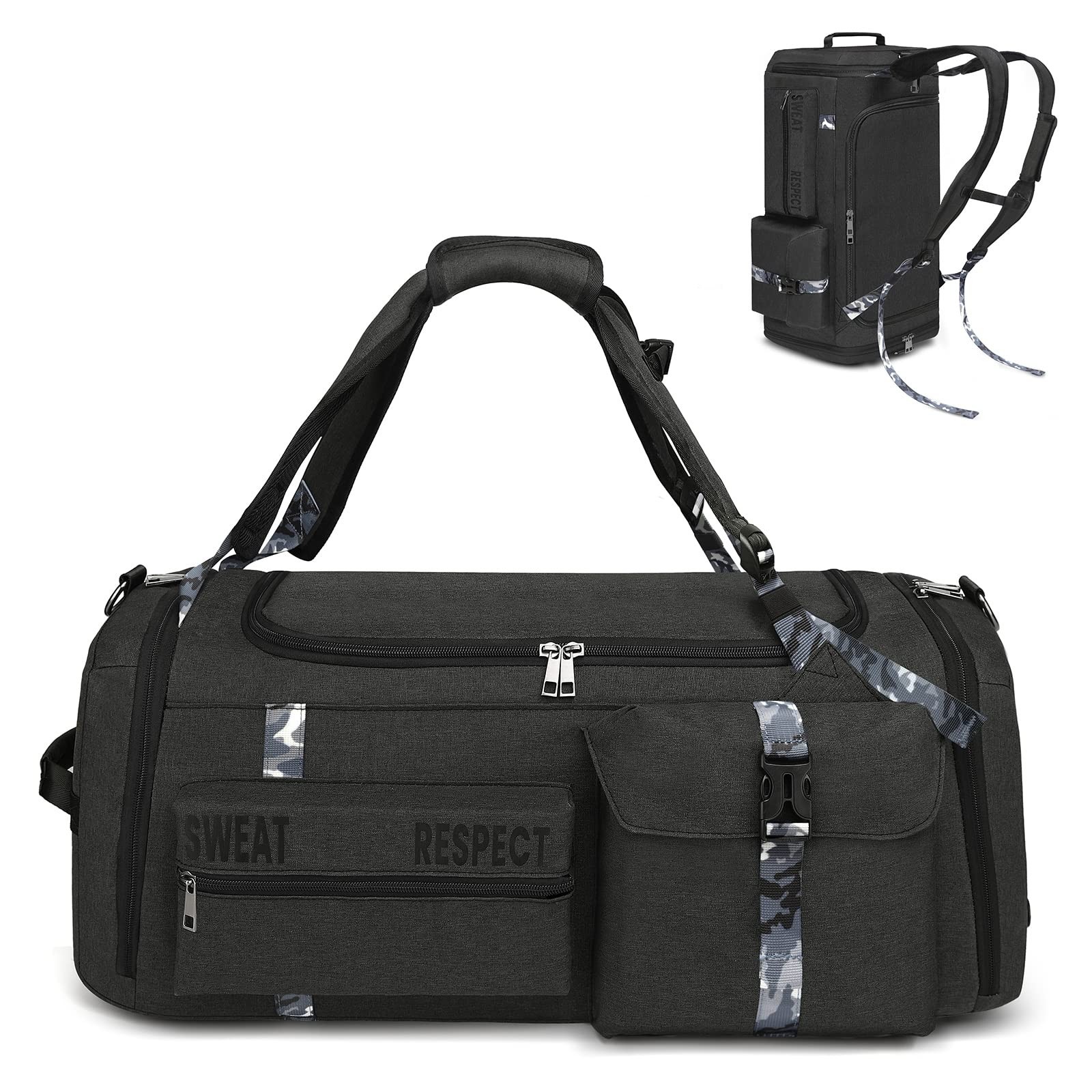 Cico Rider Gym Bags for Men Gym Duffle Bag Backpack 3-Way Sports Duffel Bags …