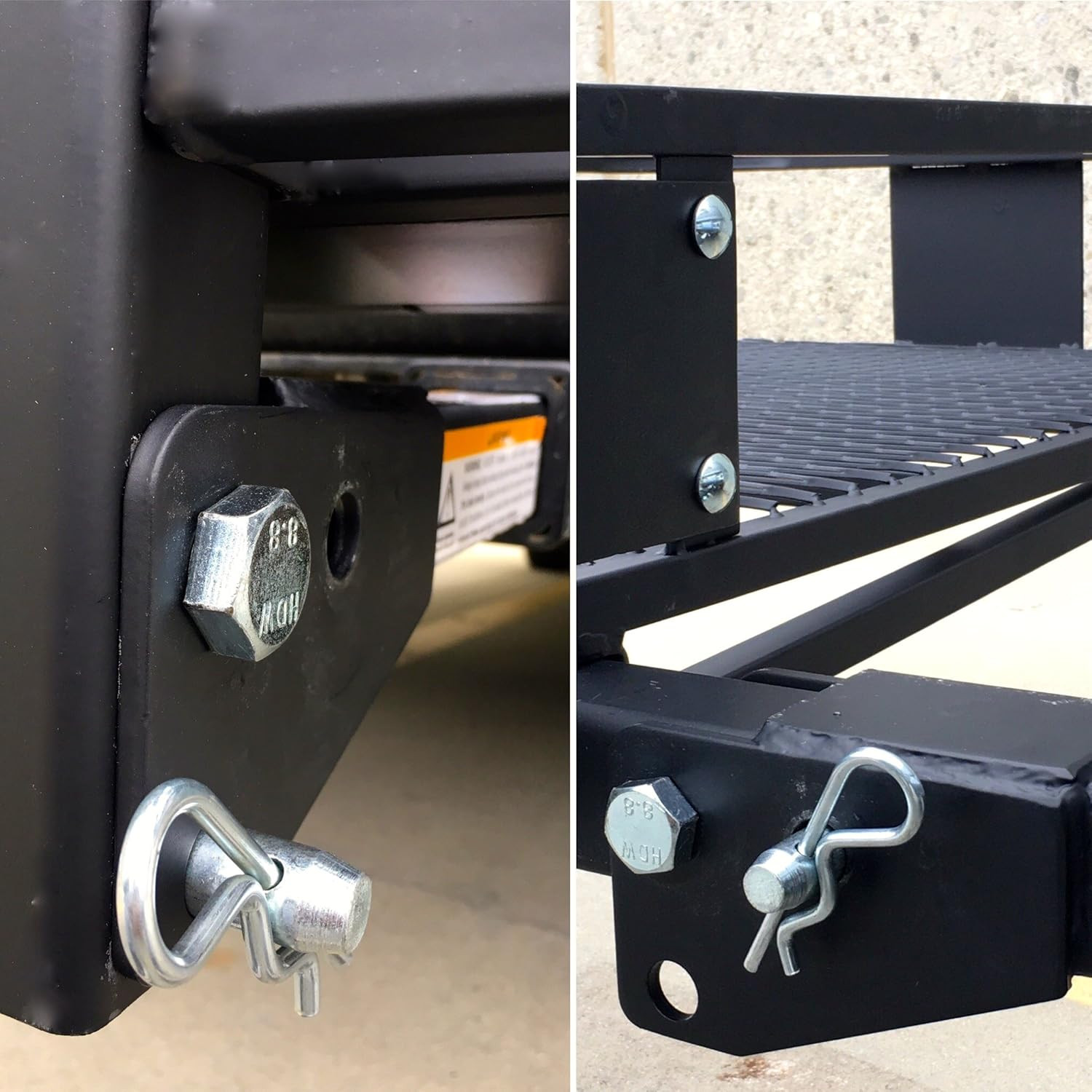 70103 500 Lb. Capacity Steel Hitch Mount Folding Cargo Carrier Mesh Basket Fits