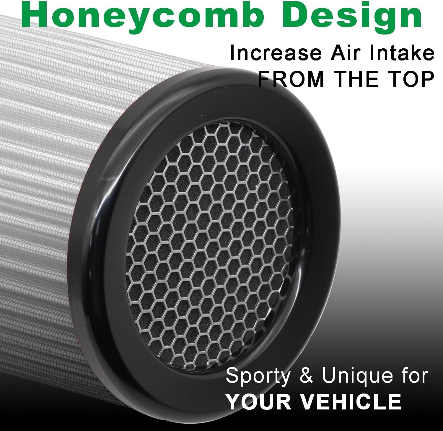 3 3.5 4 inch Cold Air Intake Filter 76mm 89mm 101mm Performance Con… Fast Ship