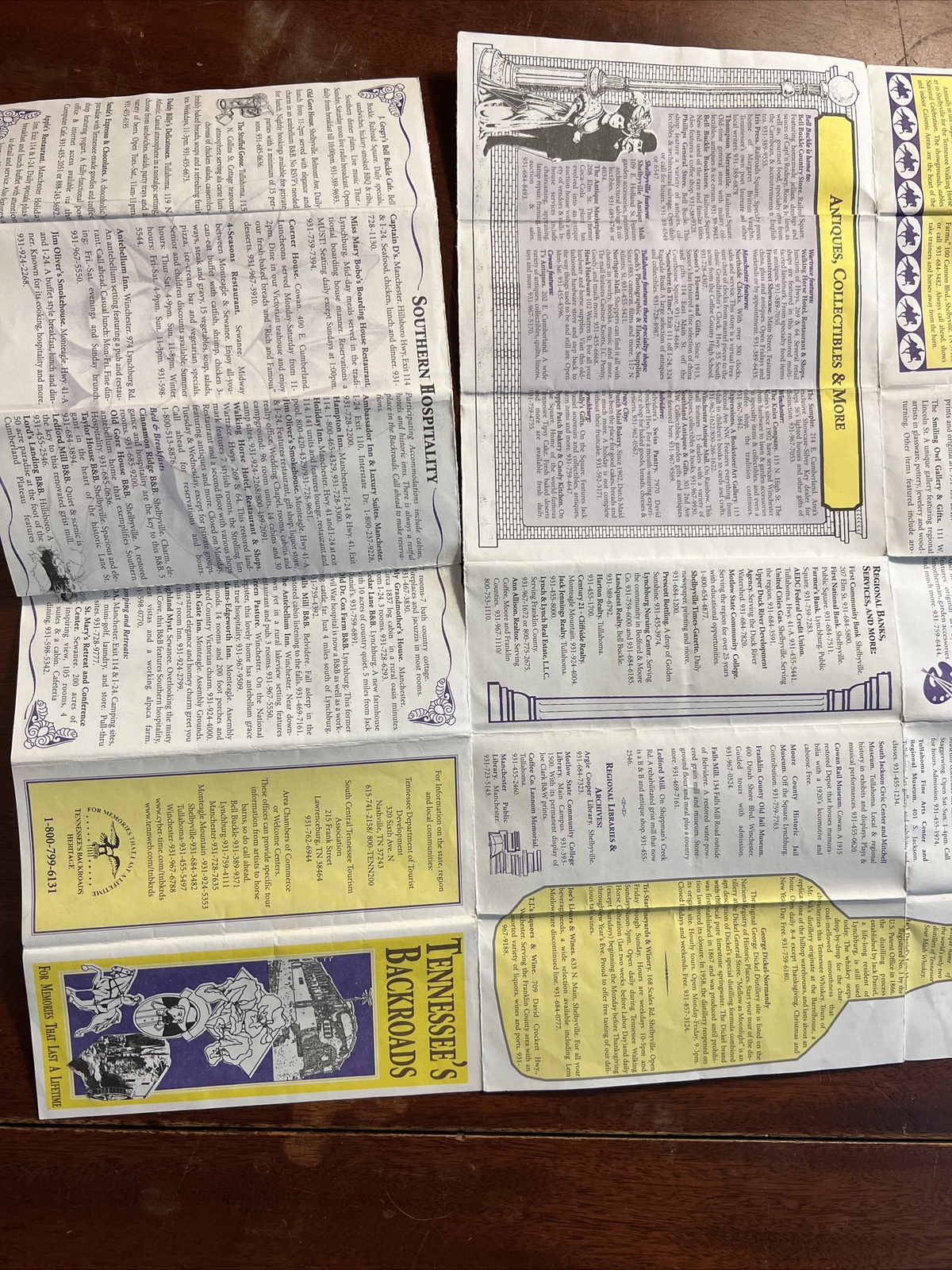 Vintage Tennessee Back Roads Heritage Maps Southern Hospitality, Listings
