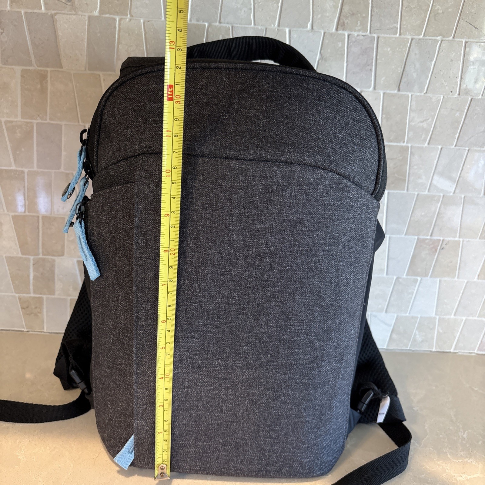 Medical Device Backpack Hard shell case Gray- Pockets, HD Padded Straps