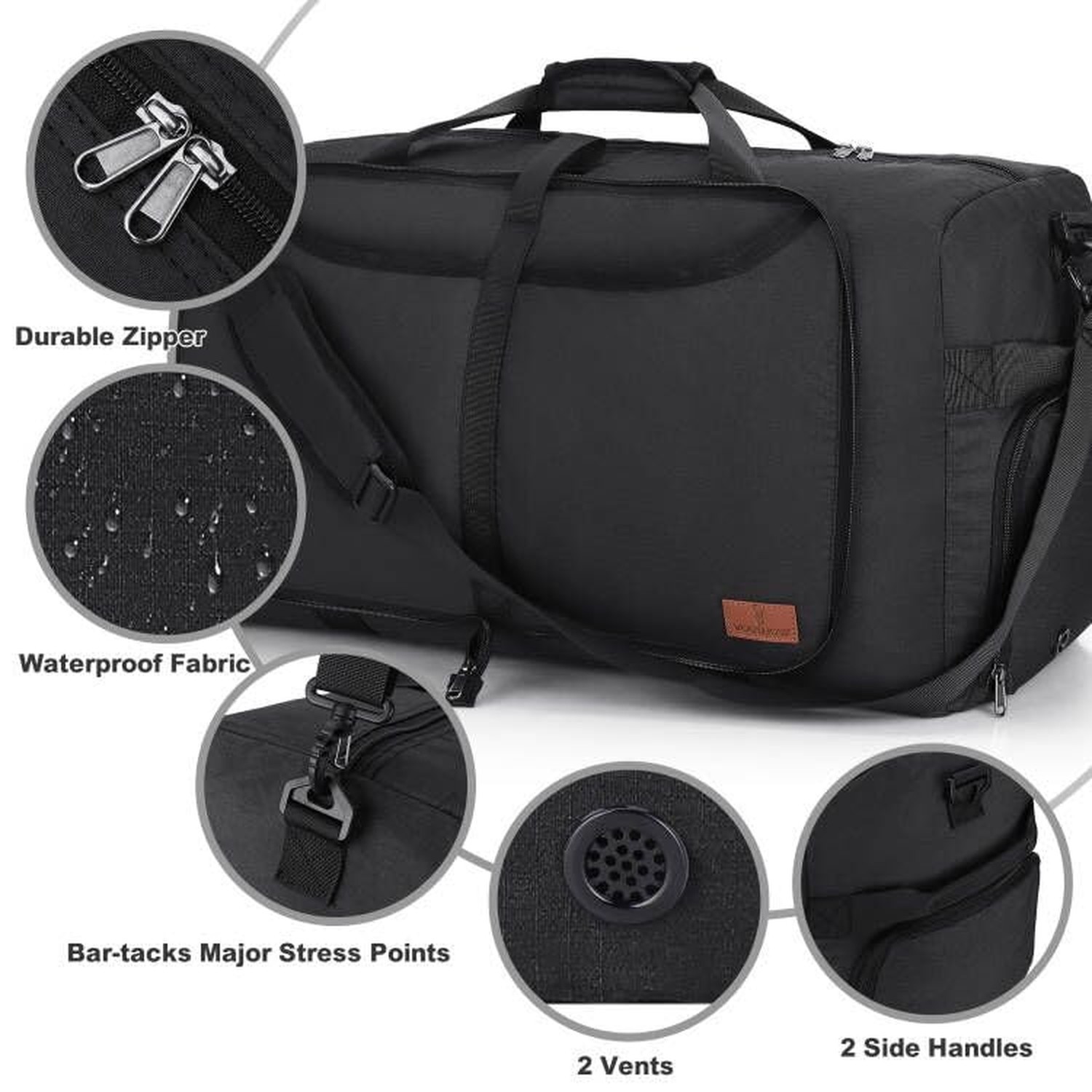 150L Large Waterproof Bag for Men Travel, Extra Large Trave Duffle Bag with S…