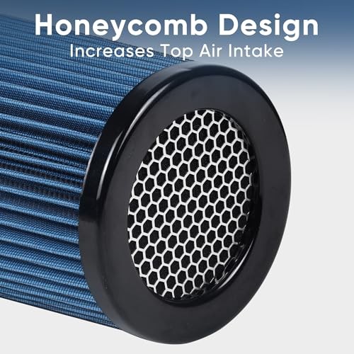3 3.5 4 Inch Cold Air Intake Filter 76mm 89mm 101mm High Performance Blue