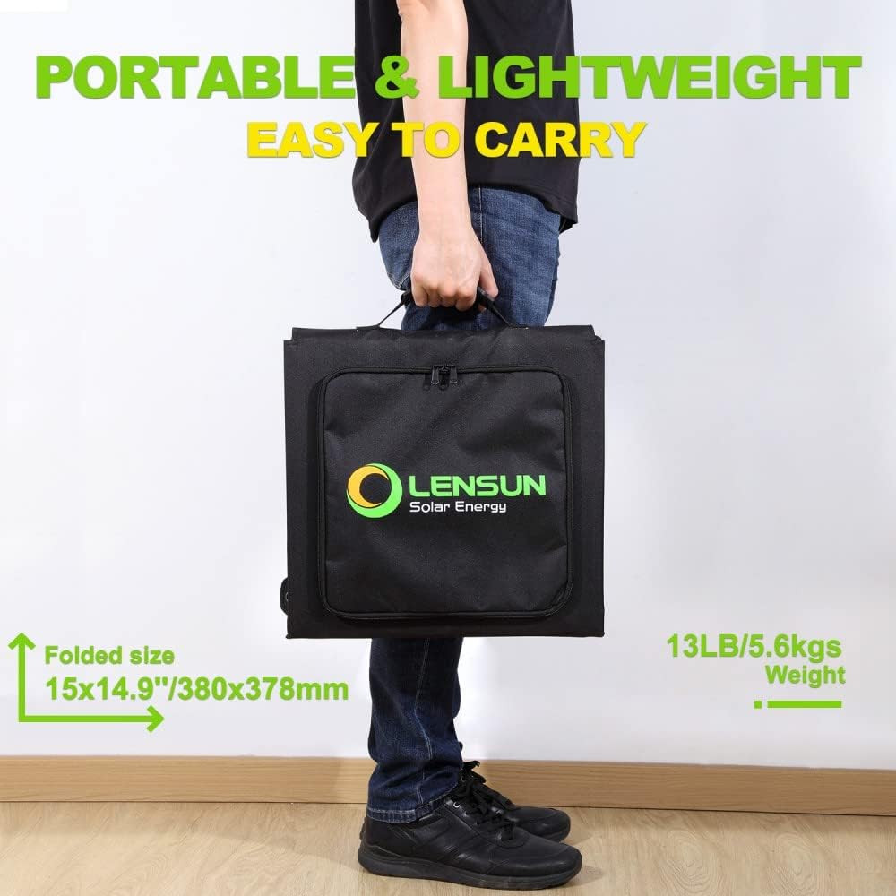 200W 12V Portable Solar Panel Blanket with Standard Connectors for Solar Generat