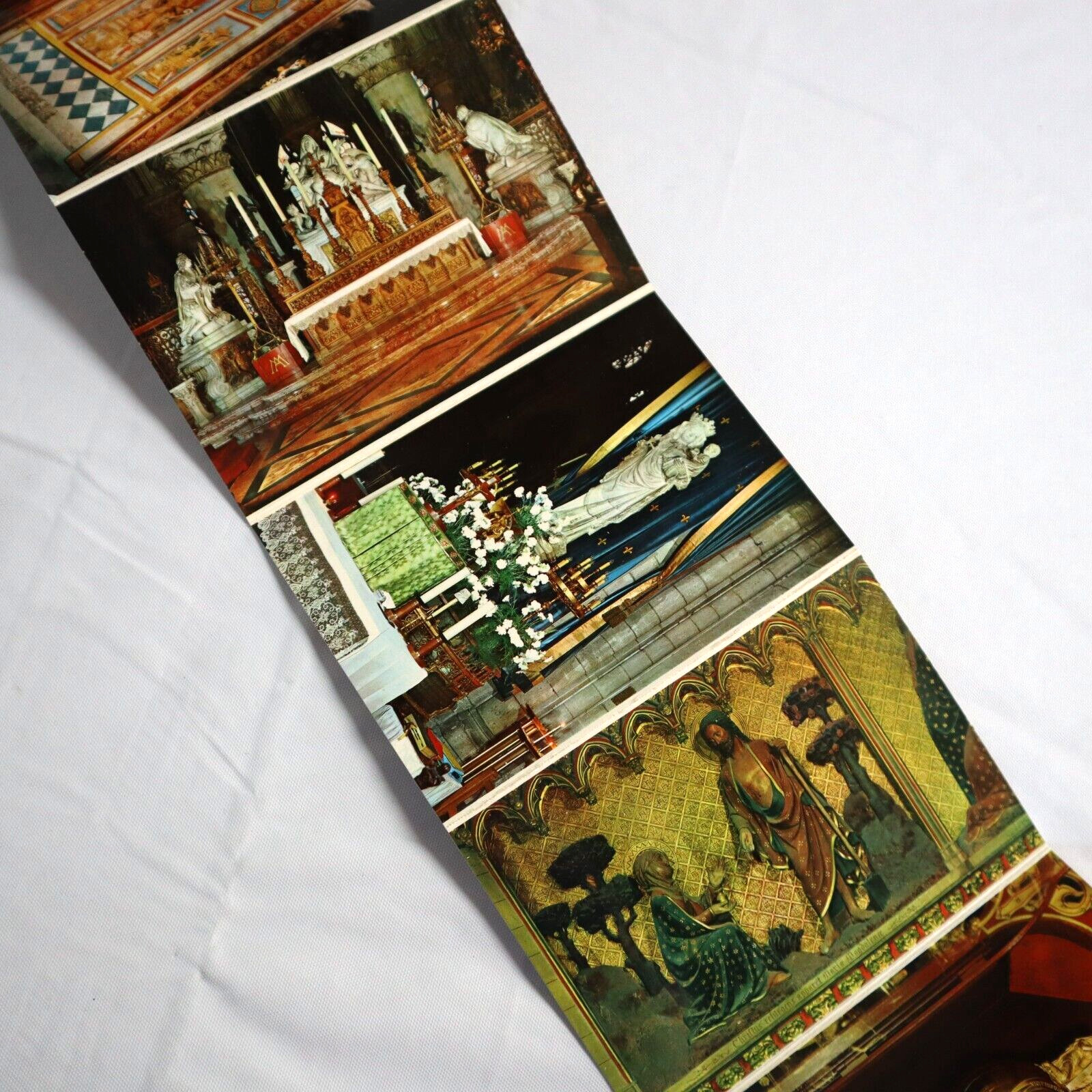 Photochrome Editions Guy Paris France Notre Dame Folder Mini Souvenir Vtg 1960s