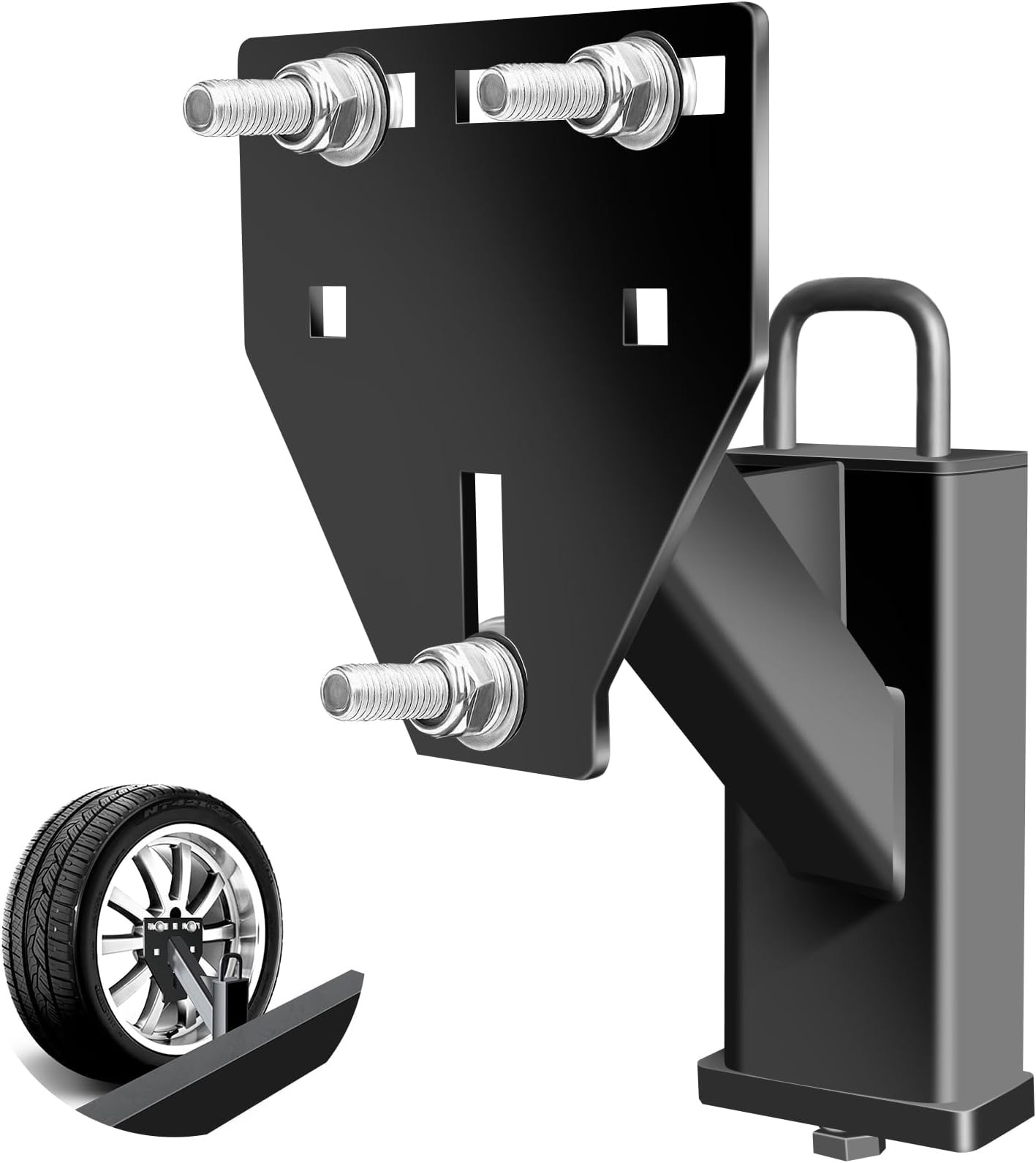 Stake Pocket Spare Tire Mount, Trailer Spare Tire Mount Fit 4 5 6 8 Lugs Trai…