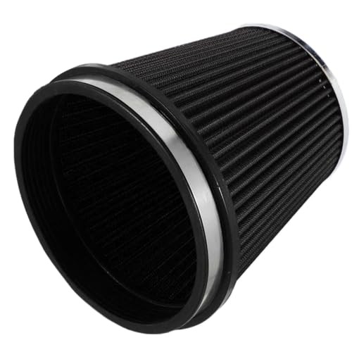 6″ Inlet Cold Air Intake Filter Cone Replacement Performance Black (6″ Tall)