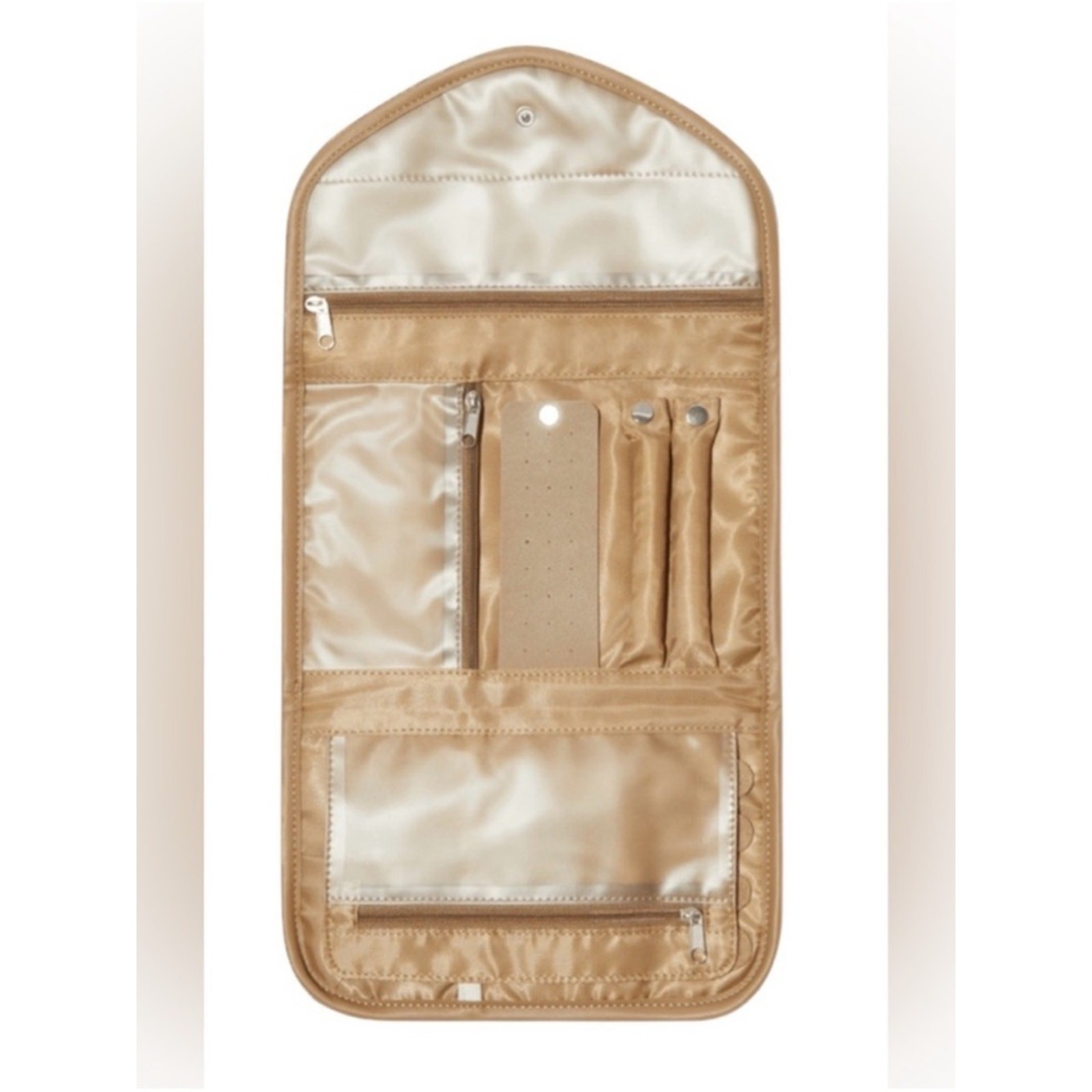 8 Other Reasons Tan Vegan Leather Jewelry Travel Pouch Bag, Brand New, MSRP $50