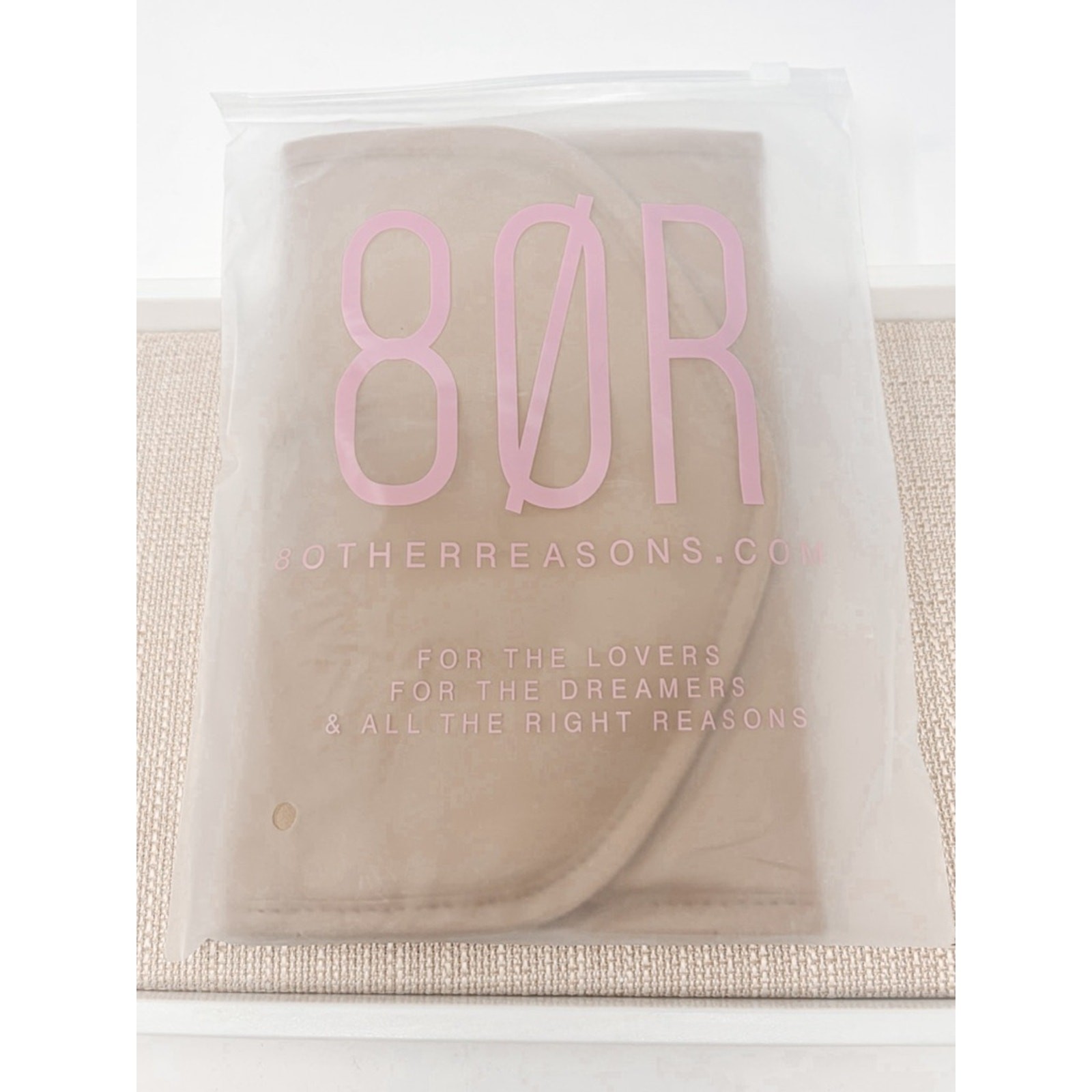 8 Other Reasons Tan Vegan Leather Jewelry Travel Pouch Bag, Brand New, MSRP $50