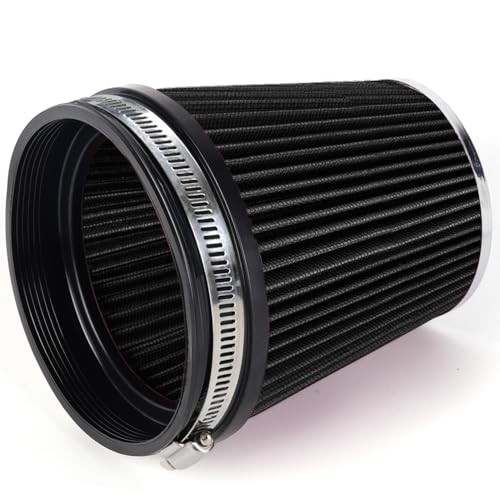 6″ Inlet Cold Air Intake Filter Cone Replacement Performance Black (6″ Tall)