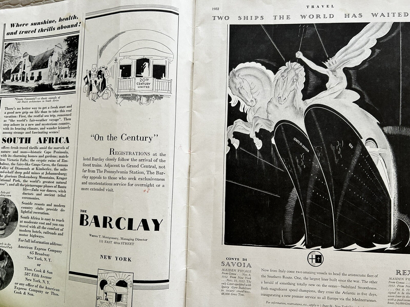 1932 July TRAVEL MAGAZINE Trails In Minnesota Soviet Cathedral Goethe Windjammer