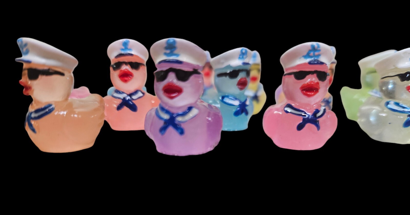 Ducks for Cruising Mini Duck Magnets Mini Sunglasses Captain Ducks Set of 15