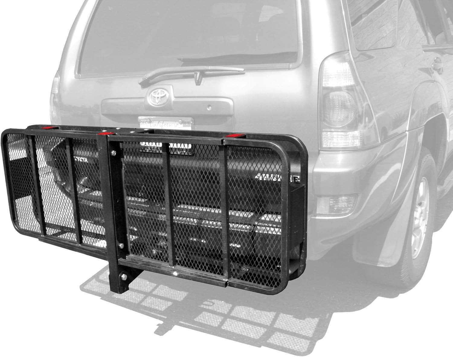 70103 500 Lb. Capacity Steel Hitch Mount Folding Cargo Carrier Mesh Basket Fits