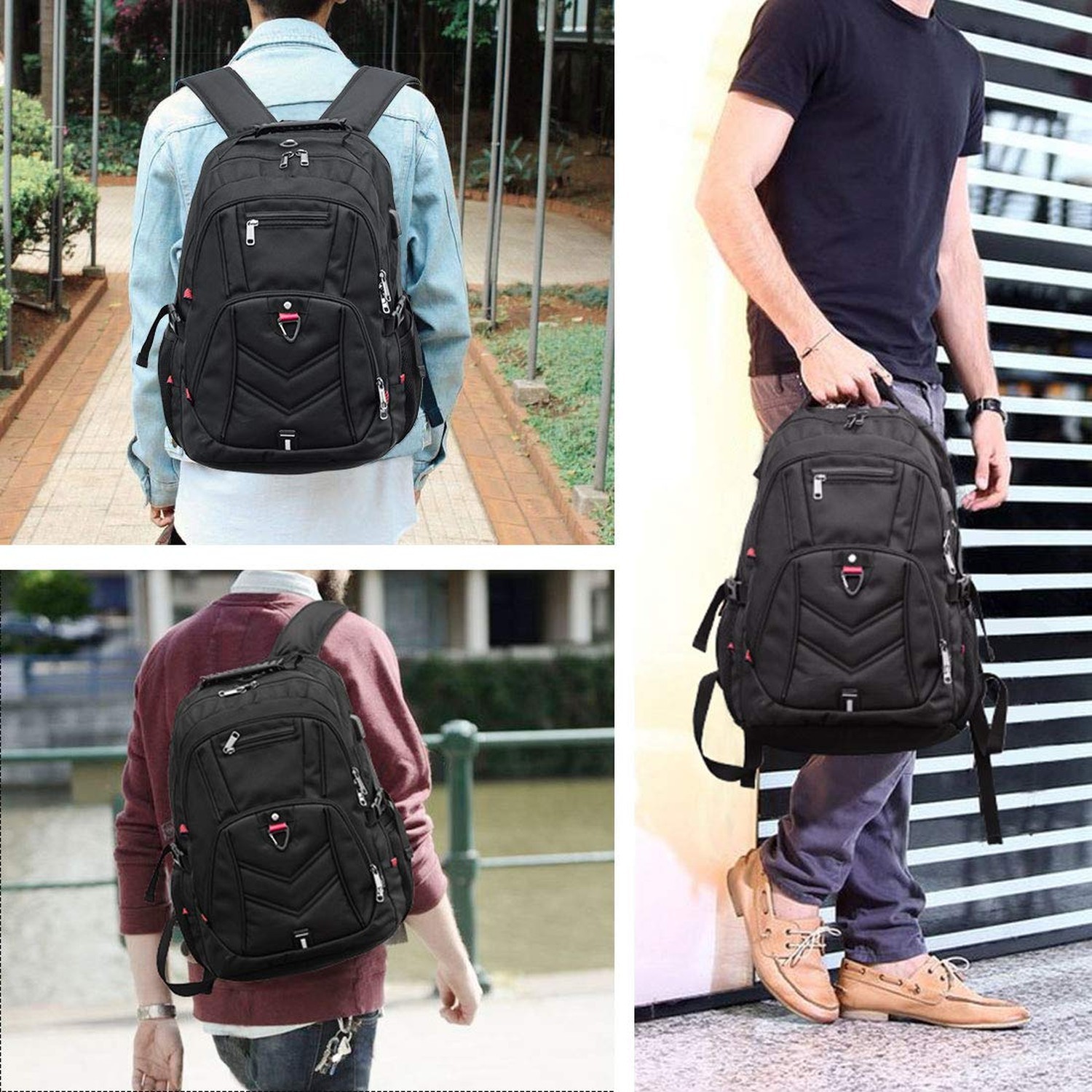 NEWHEY Laptop Backpack 17 Inch Business Travel Backpacks for Men Women Extra …