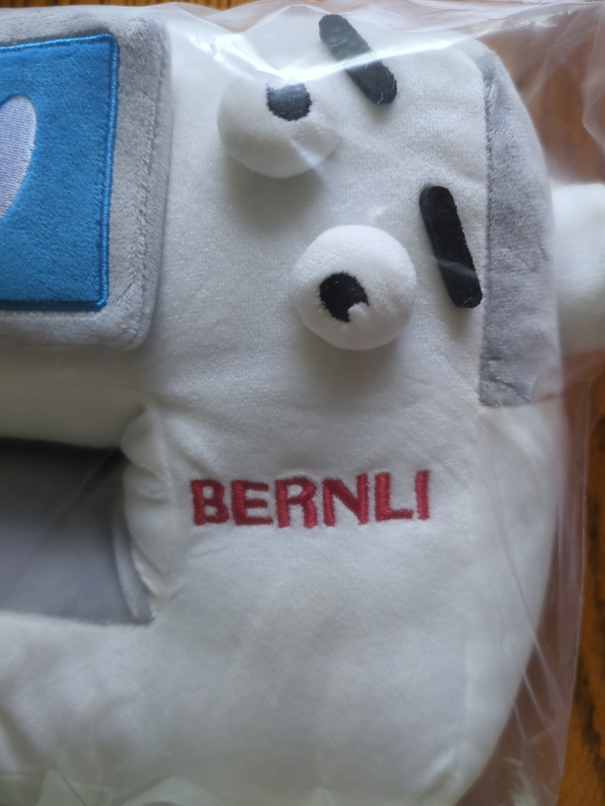 Bernina Branded Neck Travel Novelty Pillow New In Sealed Packaging Called Bernli