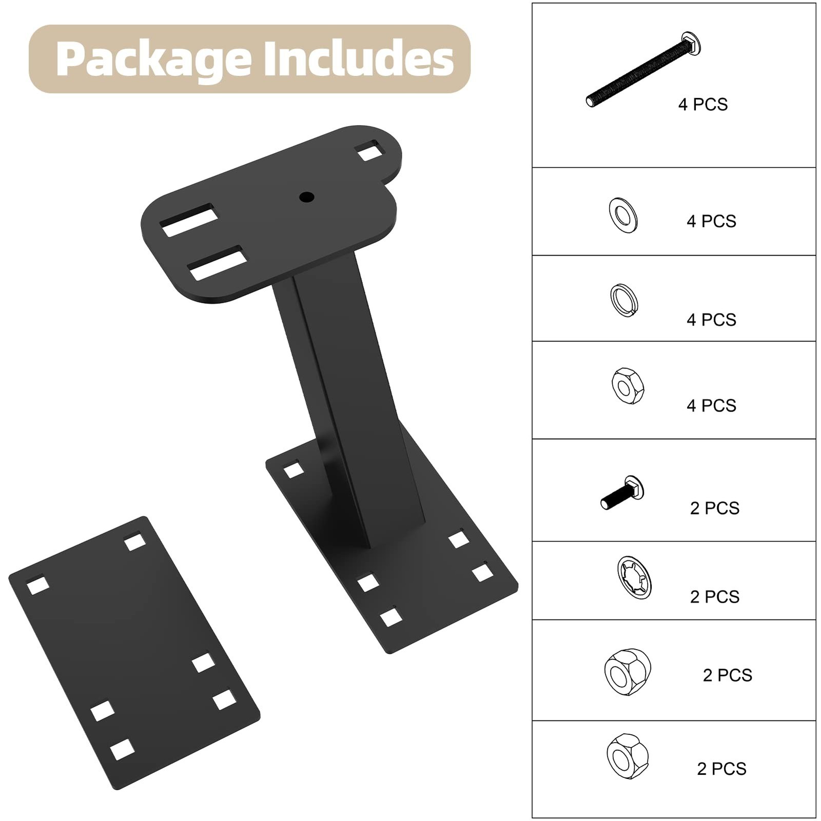 Spare Tire Carrier- Trailer Spare tire Mount, Fits Most 4 & 5 Lugs Wheels, Ho…