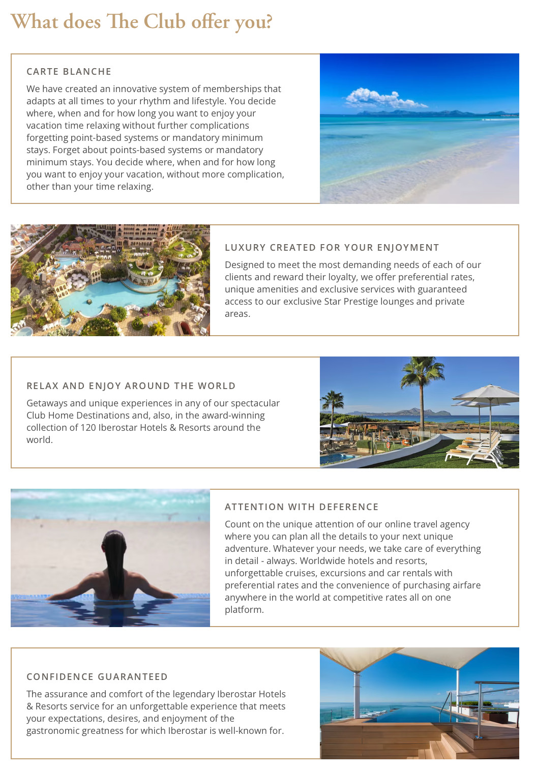 Rose Gold Iberostar The Club Vacation Membership With Residence Option