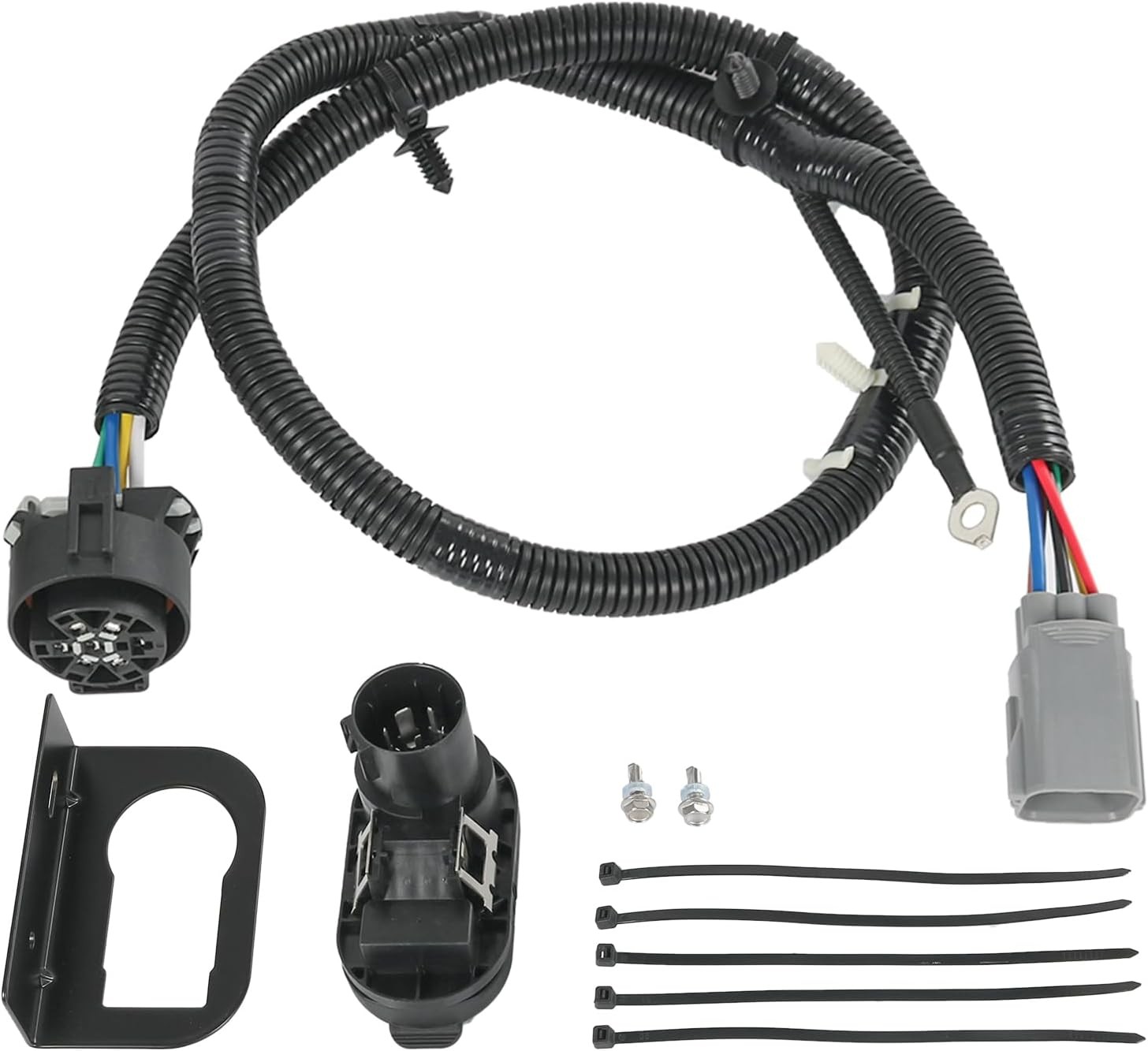 CK4T-13B576-KE Trailer Hitch Tow Wiring Connector Harness Kit Compatible with