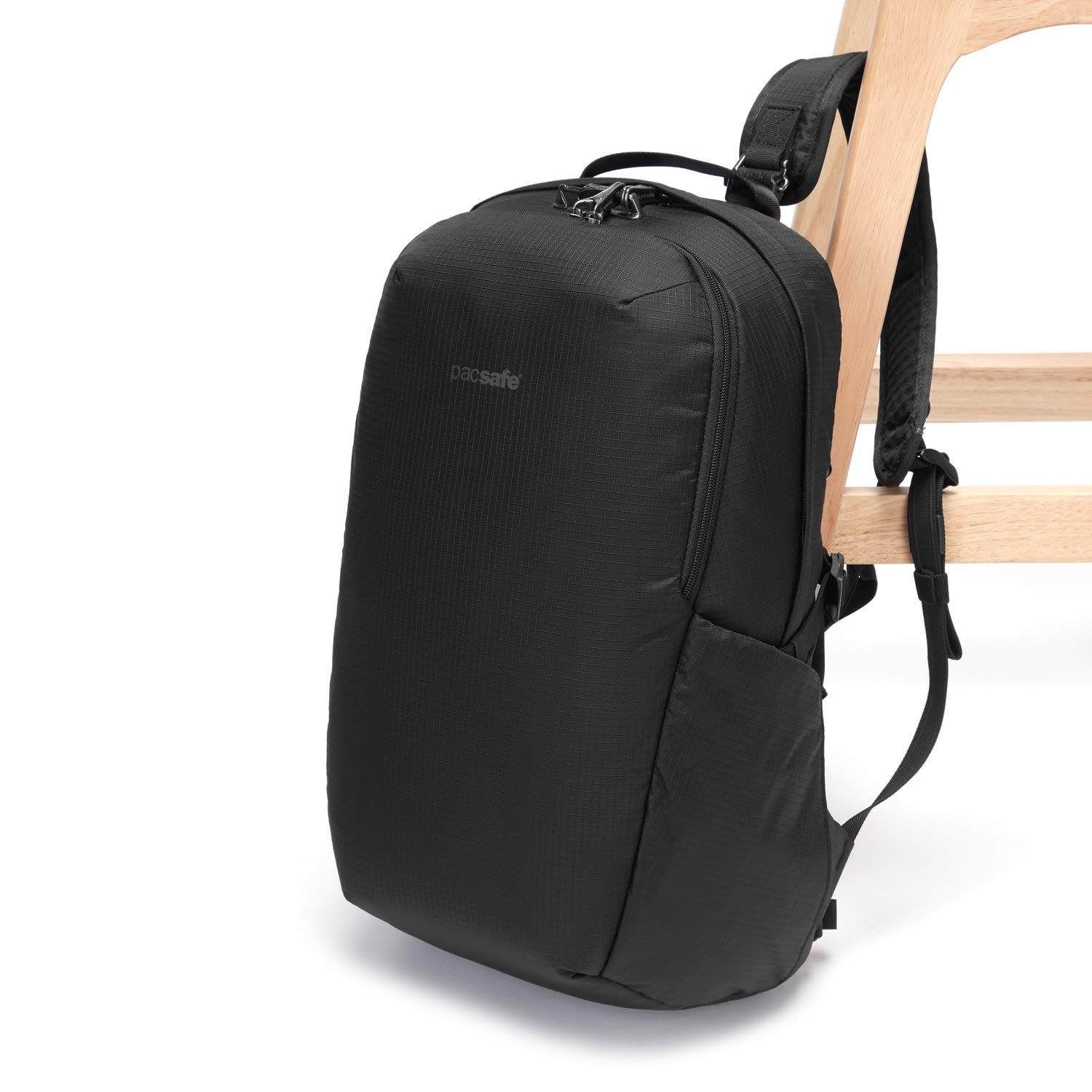 Pacsafe Vibe 25L Anti Theft Travel Pack Casual Daypack, Black