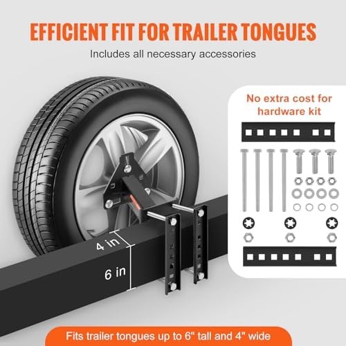 VEVOR Spare Tire Carrier, Trailer Spare Tire Mount, 160 lbs Capacity, Utility…