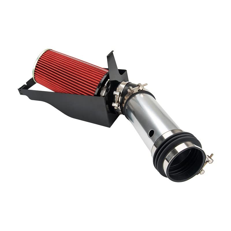4″ Cold Air Intake System Kits w/Filter Aluminum 1999-2003 Ford F250/F350 Red