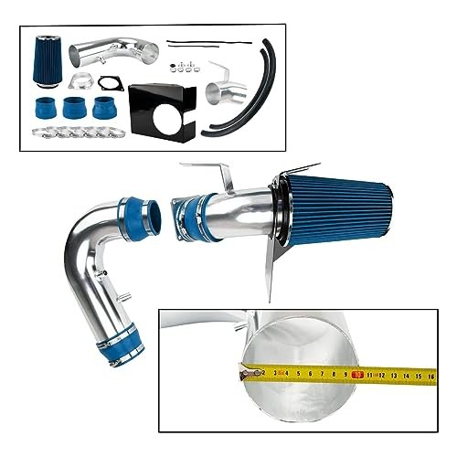 4 inch Cold Air Intake System Kit + Heat 1997-2003 F150/250 4.6/5.4L Blue