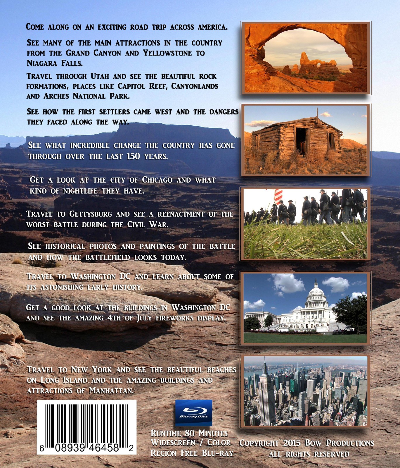 An American Road Trip ( blu-ray disc travel video dvd ) US AMERICAN TRAVEL