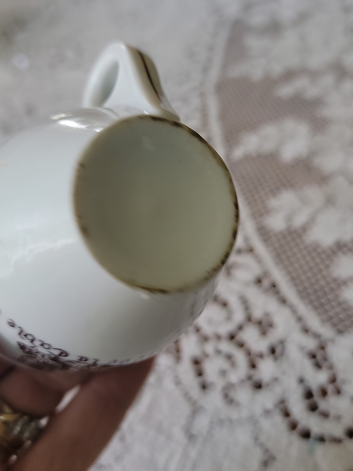 Vintage Rotisserie deLa Table du Roy Paris France Expresso Coffee Cup Restaurant