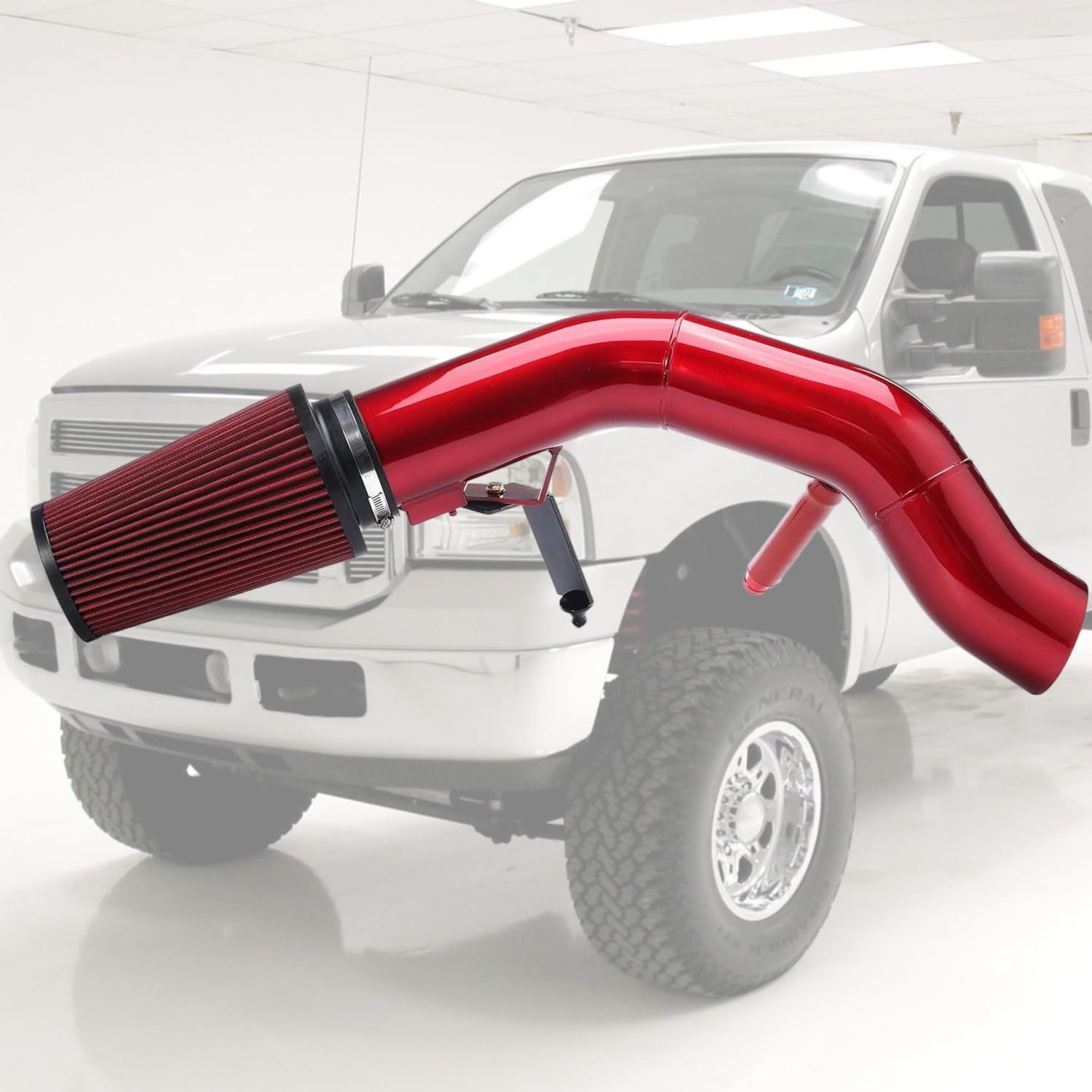 4 Inch 6.0 Cold Air Intake Kit For Ford F250 F350 F450 Excursion 2003 2004 20…
