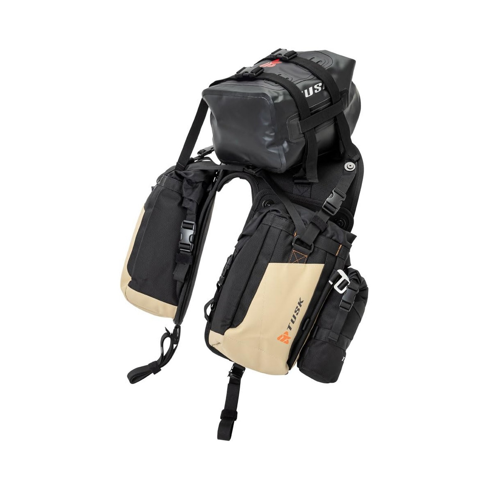 TUSK Excursion Rackless Luggage System w/X-Small Dry Duffel Tail Bag 690-701 …