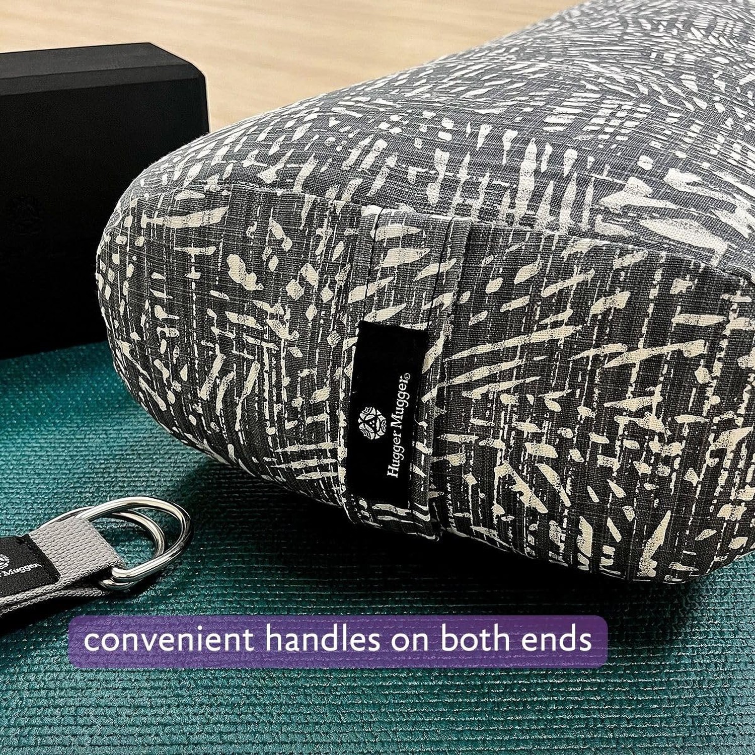Hugger Mugger Standard Yoga Bolster – Firm, Supportive, Handmade, Durable Plum