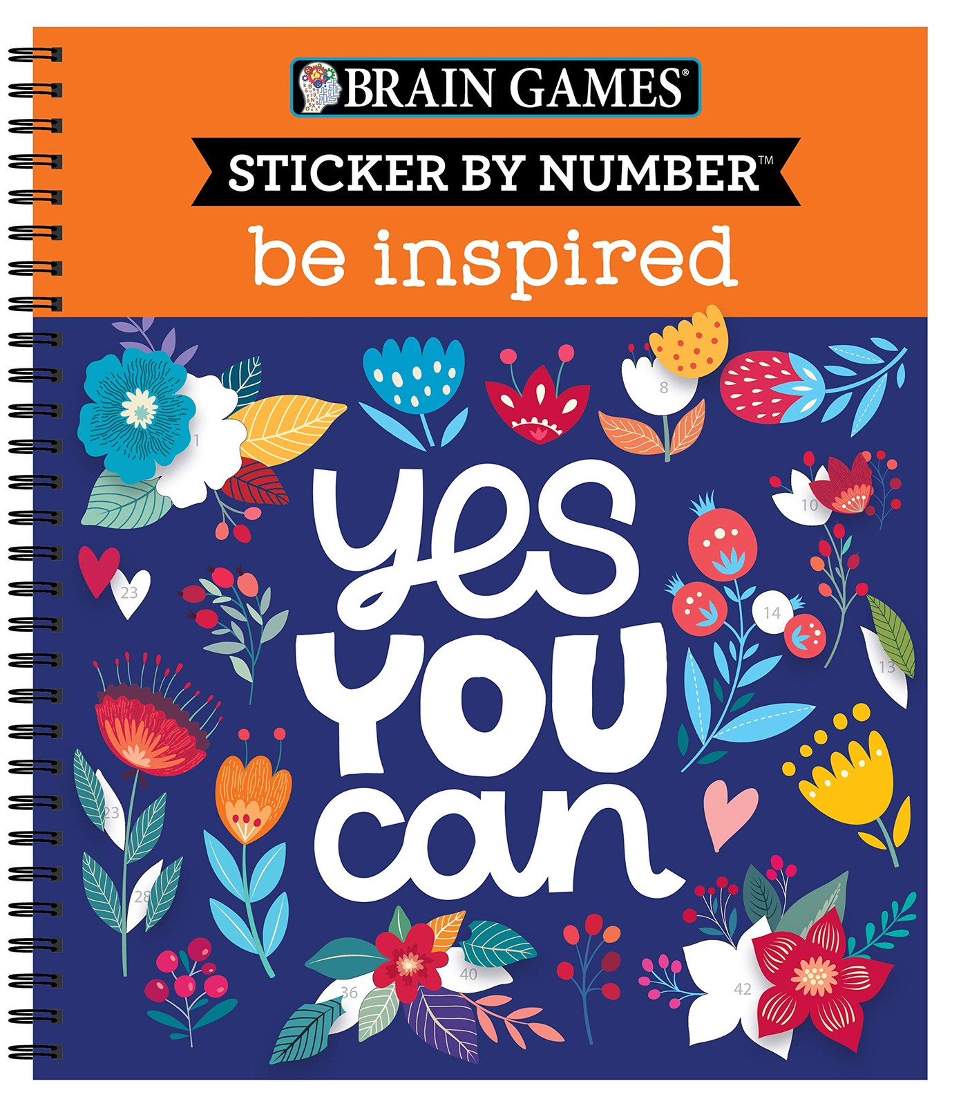 Brain Games – Sticker by Number: Be Inspired – 2 Books in 1 (20 Images to…