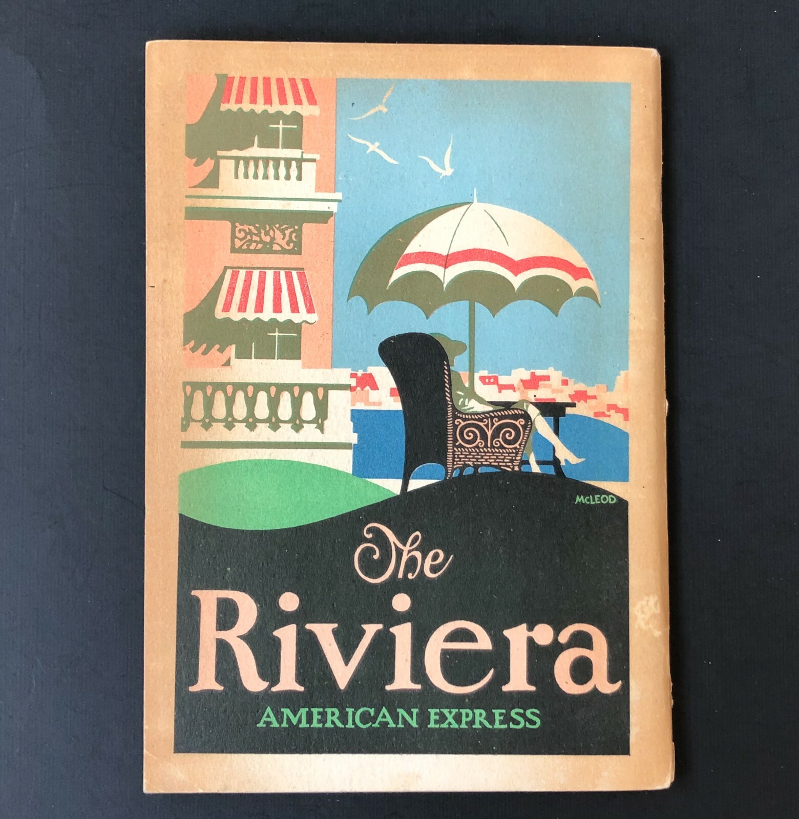 1926 American Express Riviera Brochure Travel Hotel Tour 64 Pages Antique Vtg